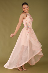 Pink Halter Embellished Gown4777 video